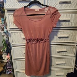 Blush Sheer dress